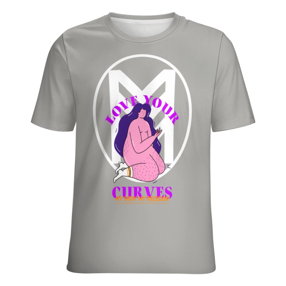 Love You Curves: Empowerment Tee for Confident Women - Empowerment in Fashion: Unique Tee