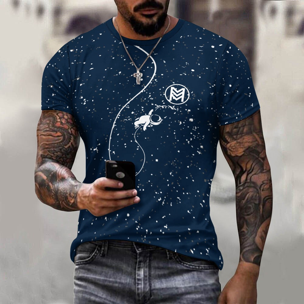 Explore the Cosmos: Celestial Fashion Delight Cotton T-shirt