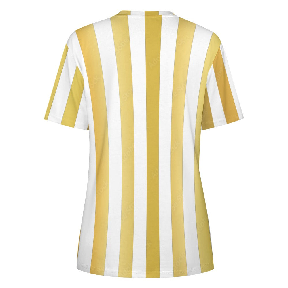 Striped Shirts with Gold Accents: Elevate Your Style with Glamour