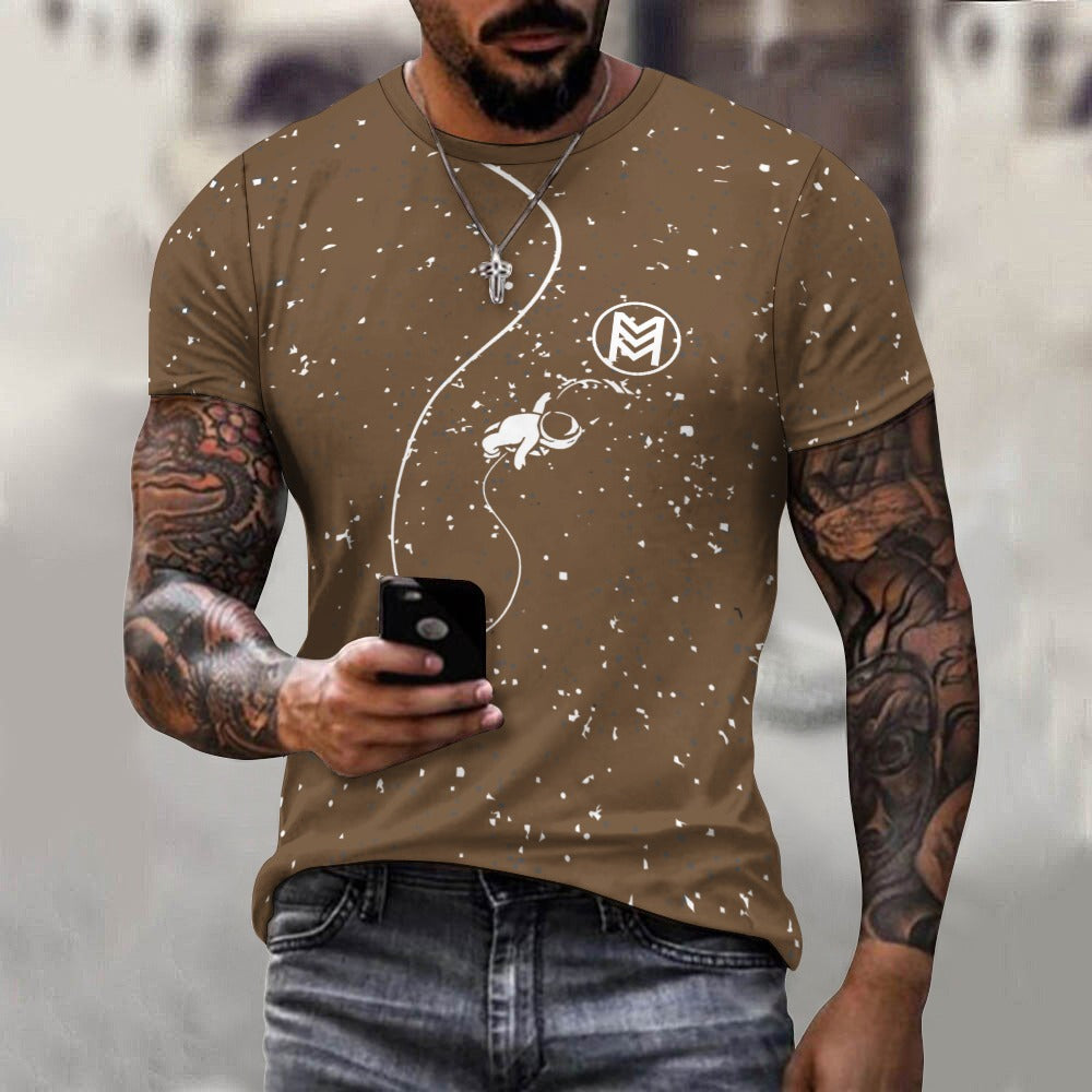 Explore the Cosmos: Celestial Fashion Delight Cotton T-shirt