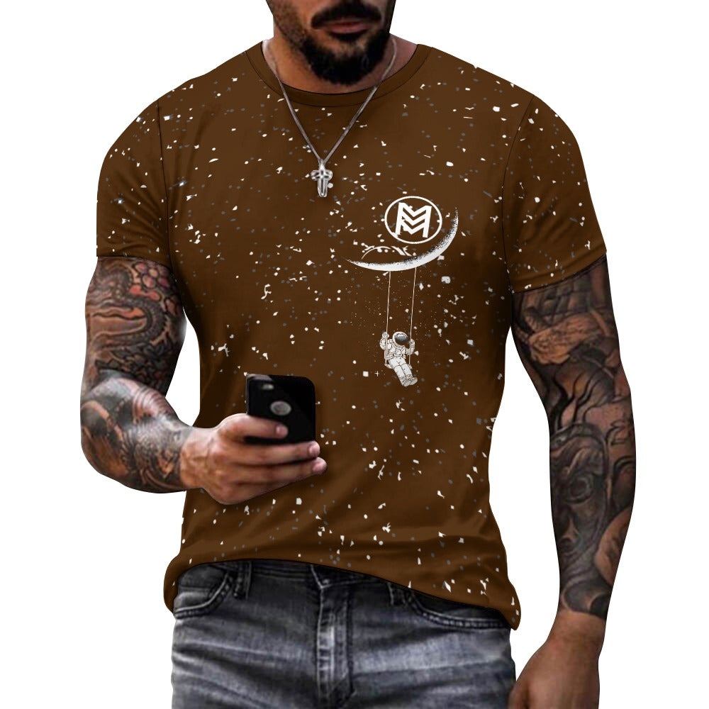 Celestial Whispers Tee: Embrace Cosmic Elegance Cotton T-shirt