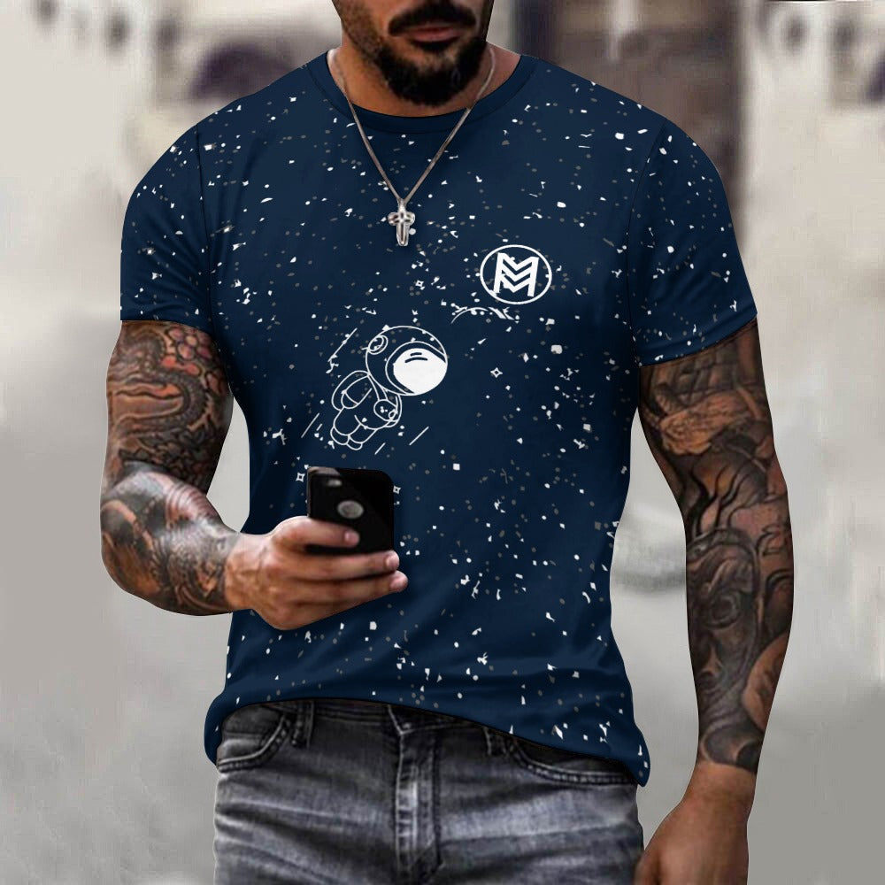 Minimalist Marvel: Astronaut Dreams Tee Cotton T-shirt