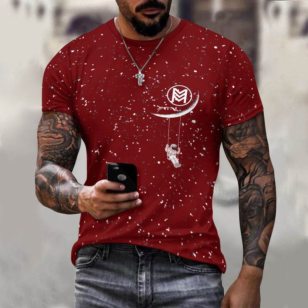 Celestial Whispers Tee: Embrace Cosmic Elegance Cotton T-shirt