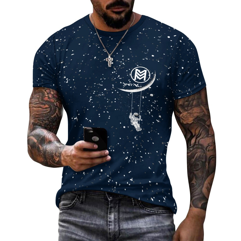 Celestial Whispers Tee: Embrace Cosmic Elegance Cotton T-shirt