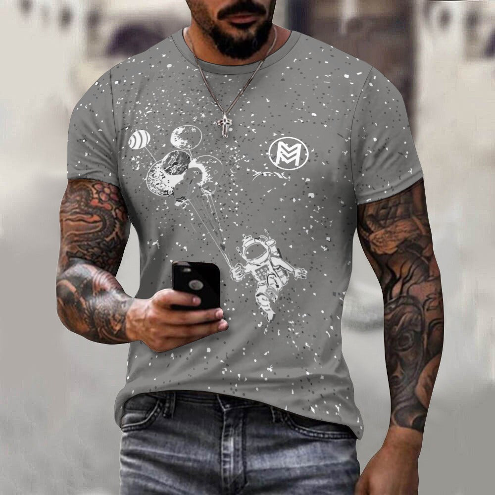 Day and Night Cosmic Exploration  Cotton T-shirt