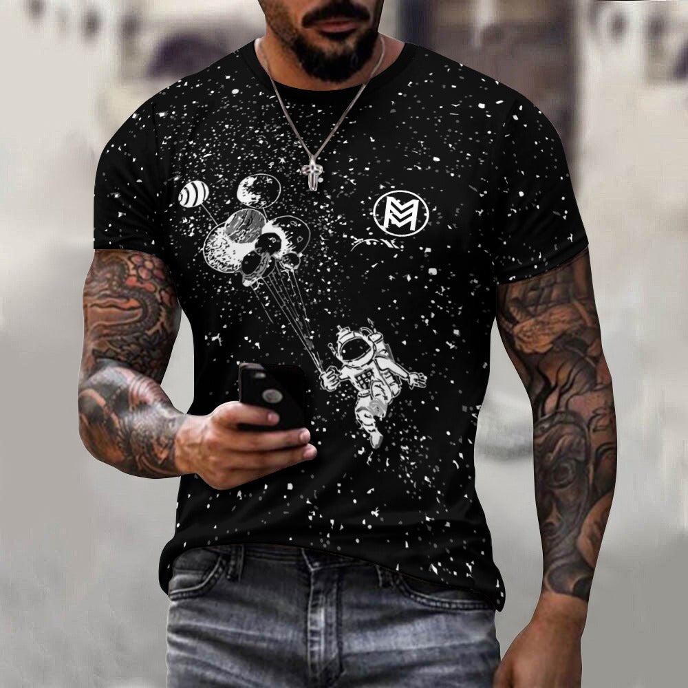 Day and Night Cosmic Exploration  Cotton T-shirt