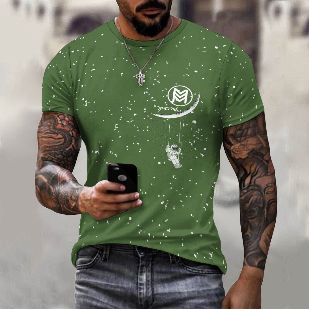 Celestial Whispers Tee: Embrace Cosmic Elegance Cotton T-shirt