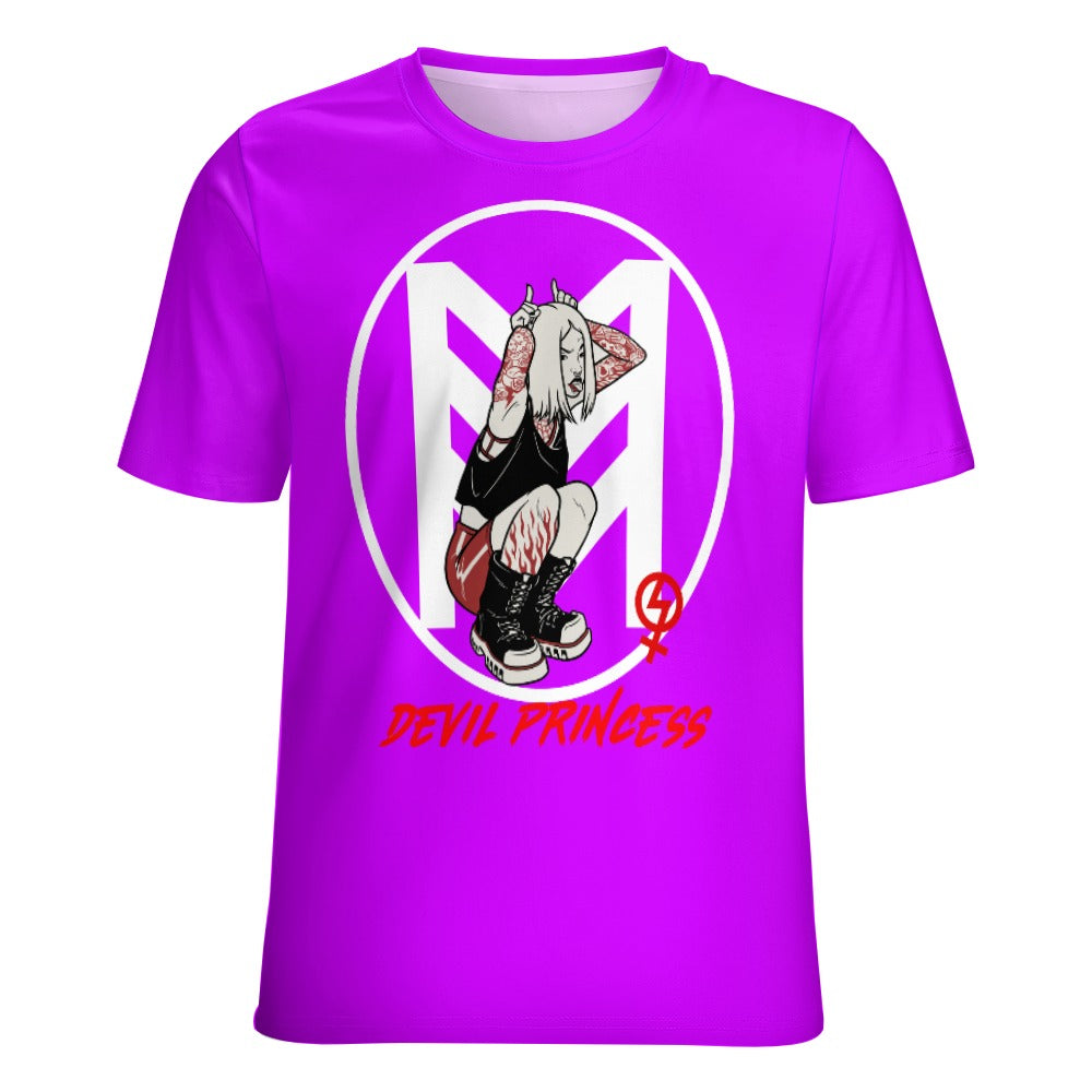 Rebel Royalty: Devil's Princess Feminist Tee - Women's Fully Print T-Shirt Women's Fully Print T-Shirt