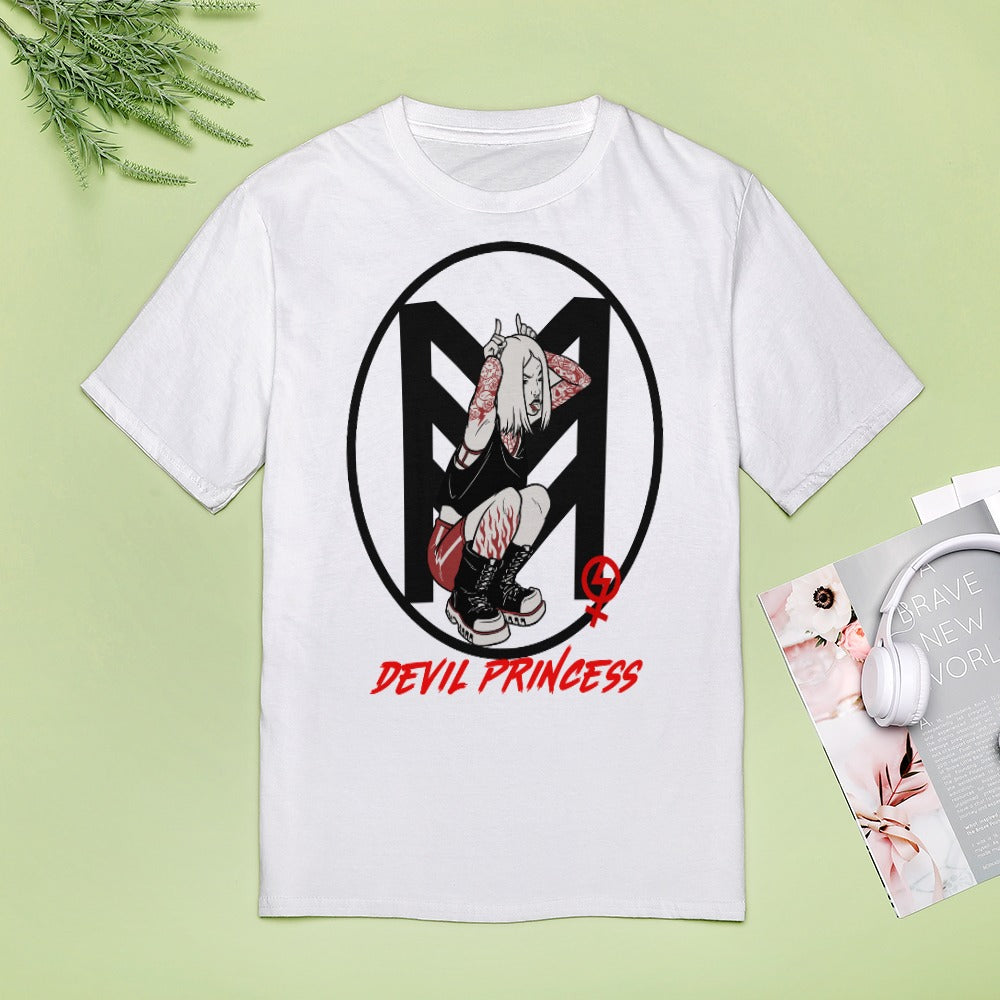 Rebel Royalty: Devil's Princess Feminist Tee - Women's Fully Print T-Shirt Women's Fully Print T-Shirt