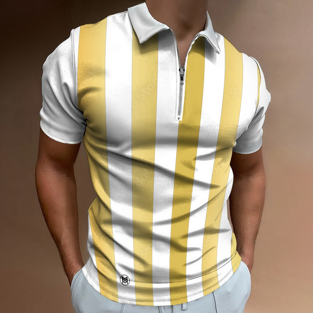 Make a Statement with our Stylish Striped Polo Shirts