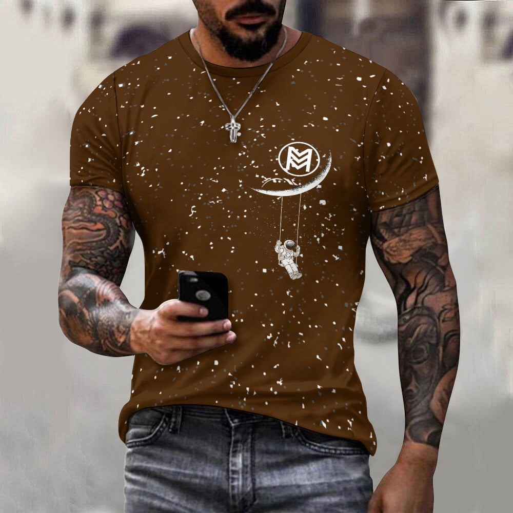 Celestial Whispers Tee: Embrace Cosmic Elegance Cotton T-shirt