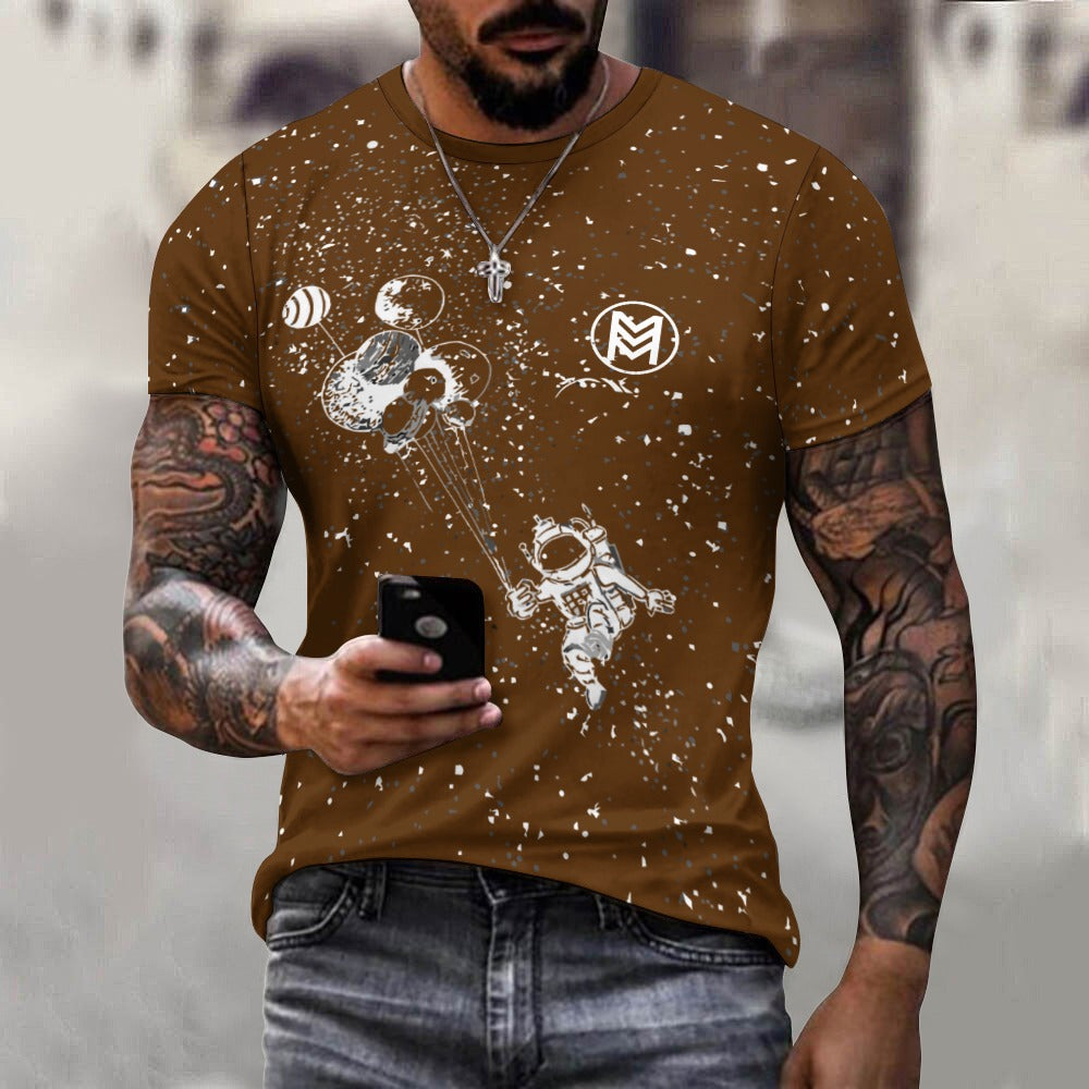 Day and Night Cosmic Exploration  Cotton T-shirt