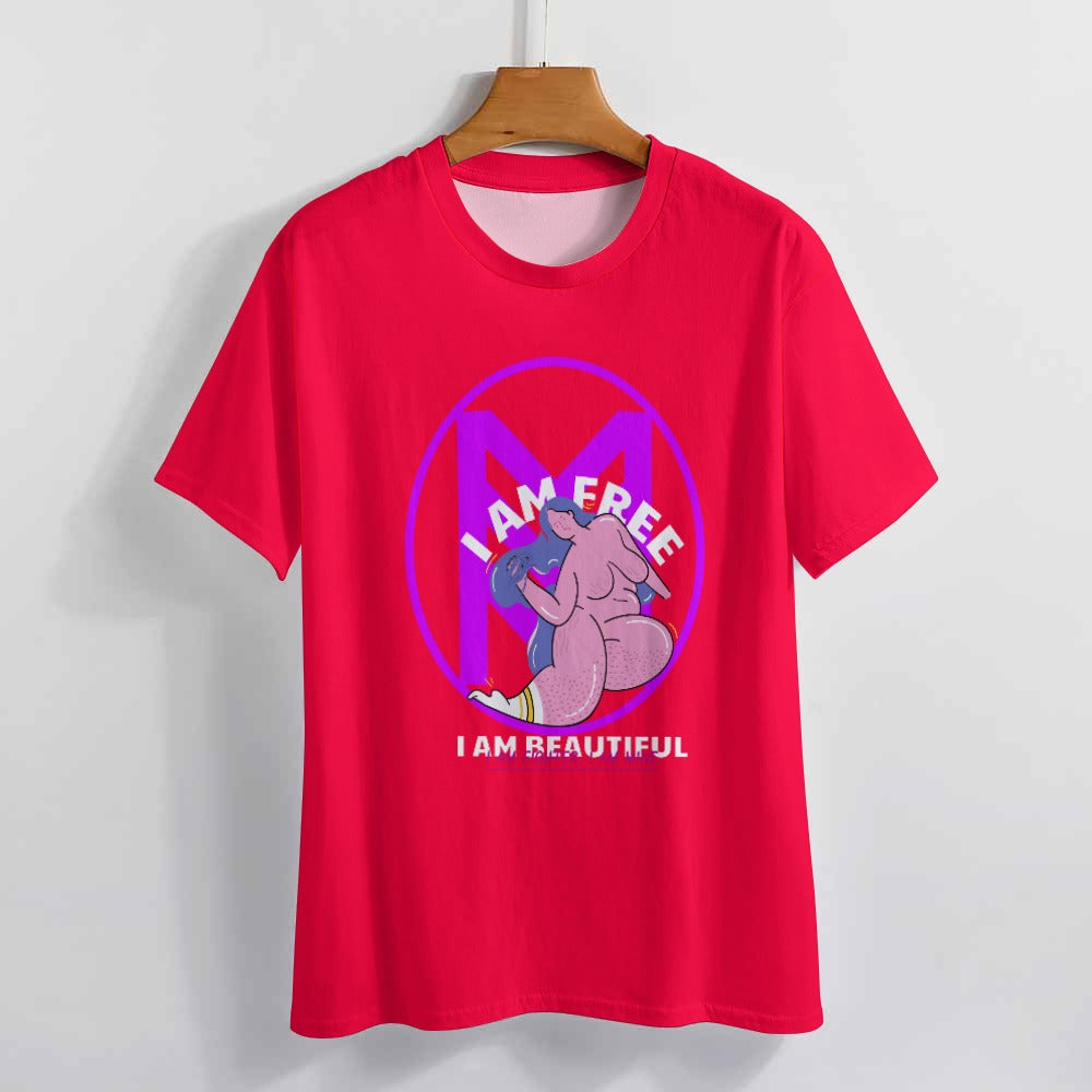 I Am Free & Beautiful: Empowerment Tee for Fearless Women Women's Fully Print T-Shirt