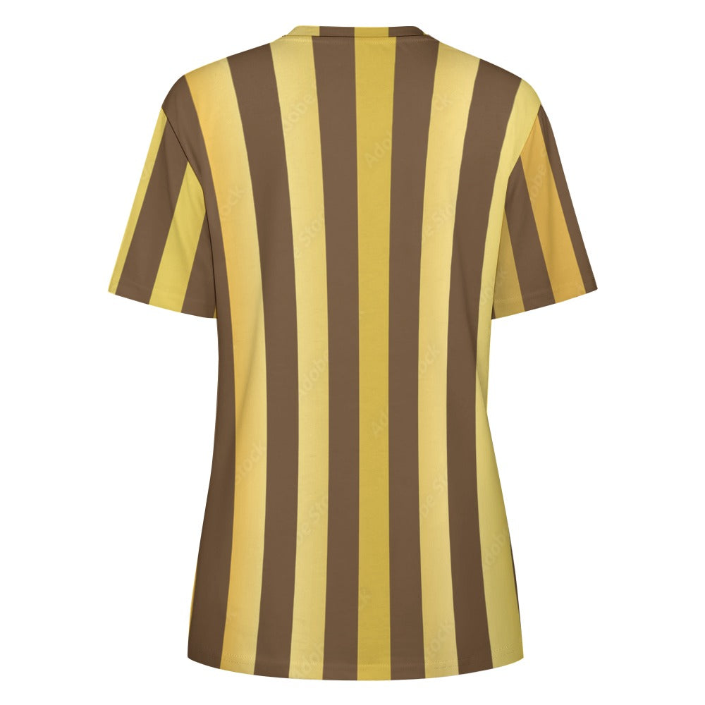 Striped Shirts with Gold Accents: Elevate Your Style with Glamour