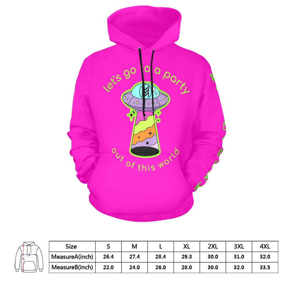 Let's Go to an Out-of-This-World Party: UFO Rave hoodie