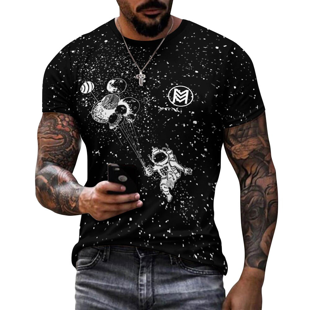 Day and Night Cosmic Exploration  Cotton T-shirt