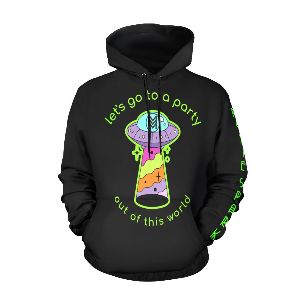 Let's Go to an Out-of-This-World Party: UFO Rave hoodie