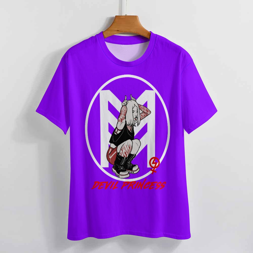 Rebel Royalty: Devil's Princess Feminist Tee - Women's Fully Print T-Shirt Women's Fully Print T-Shirt