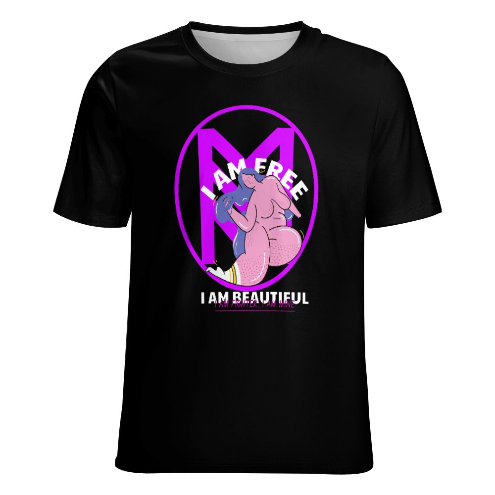 I Am Free & Beautiful: Empowerment Tee for Fearless Women Women's Fully Print T-Shirt