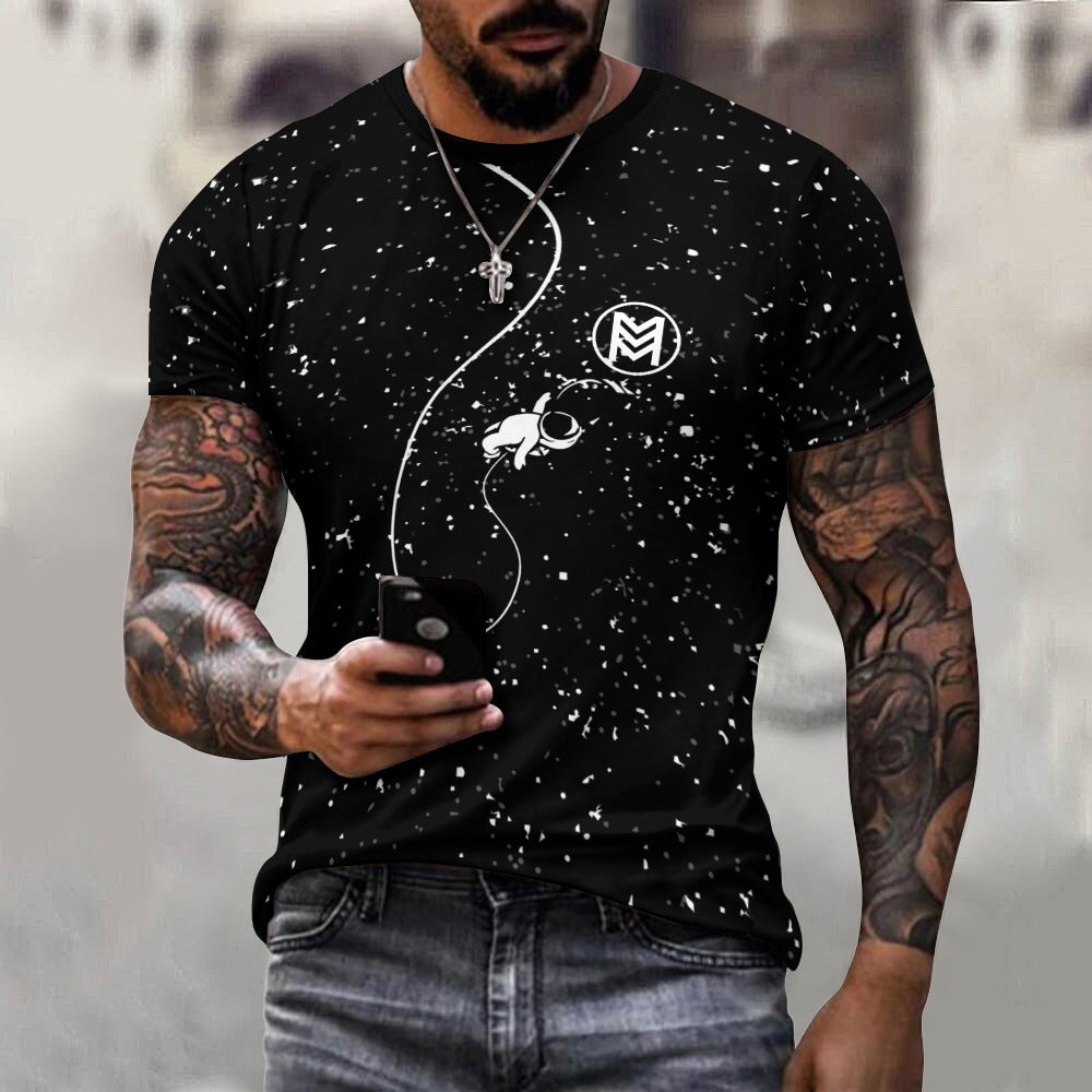 Explore the Cosmos: Celestial Fashion Delight Cotton T-shirt