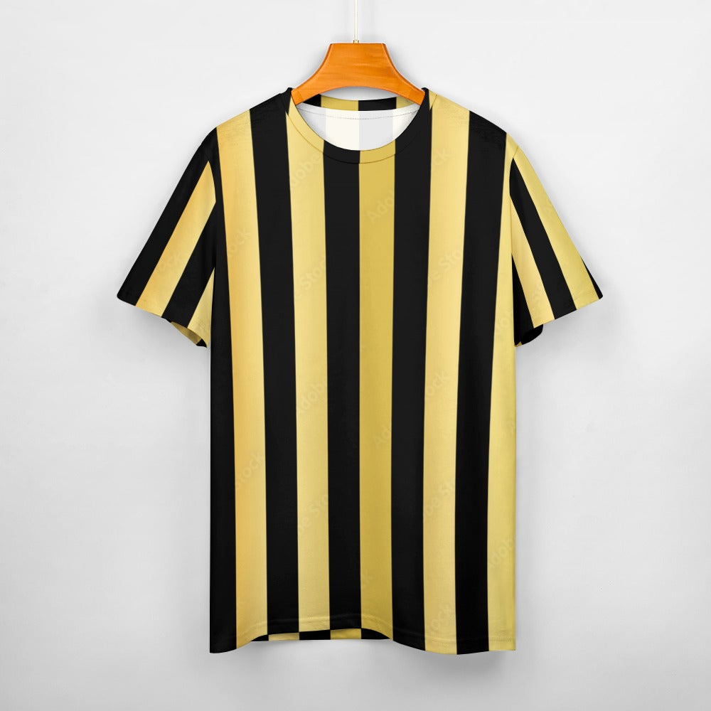 Striped Shirts with Gold Accents: Elevate Your Style with Glamour