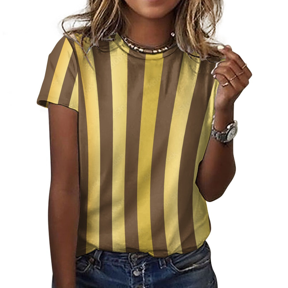 Striped Shirts with Gold Accents: Elevate Your Style with Glamour