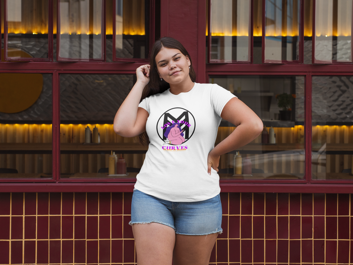 Love You Curves: Empowerment Tee for Confident Women - Empowerment in Fashion: Unique Tee