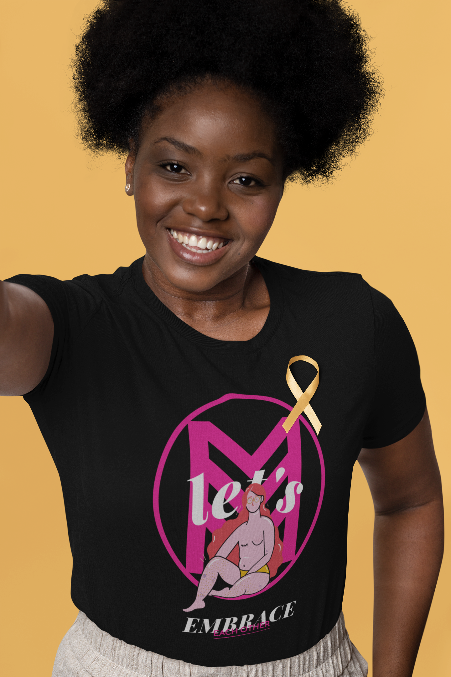 EmbraceHope Tee: Resilience, Awareness, and Community,  Breast cancer awareness tee