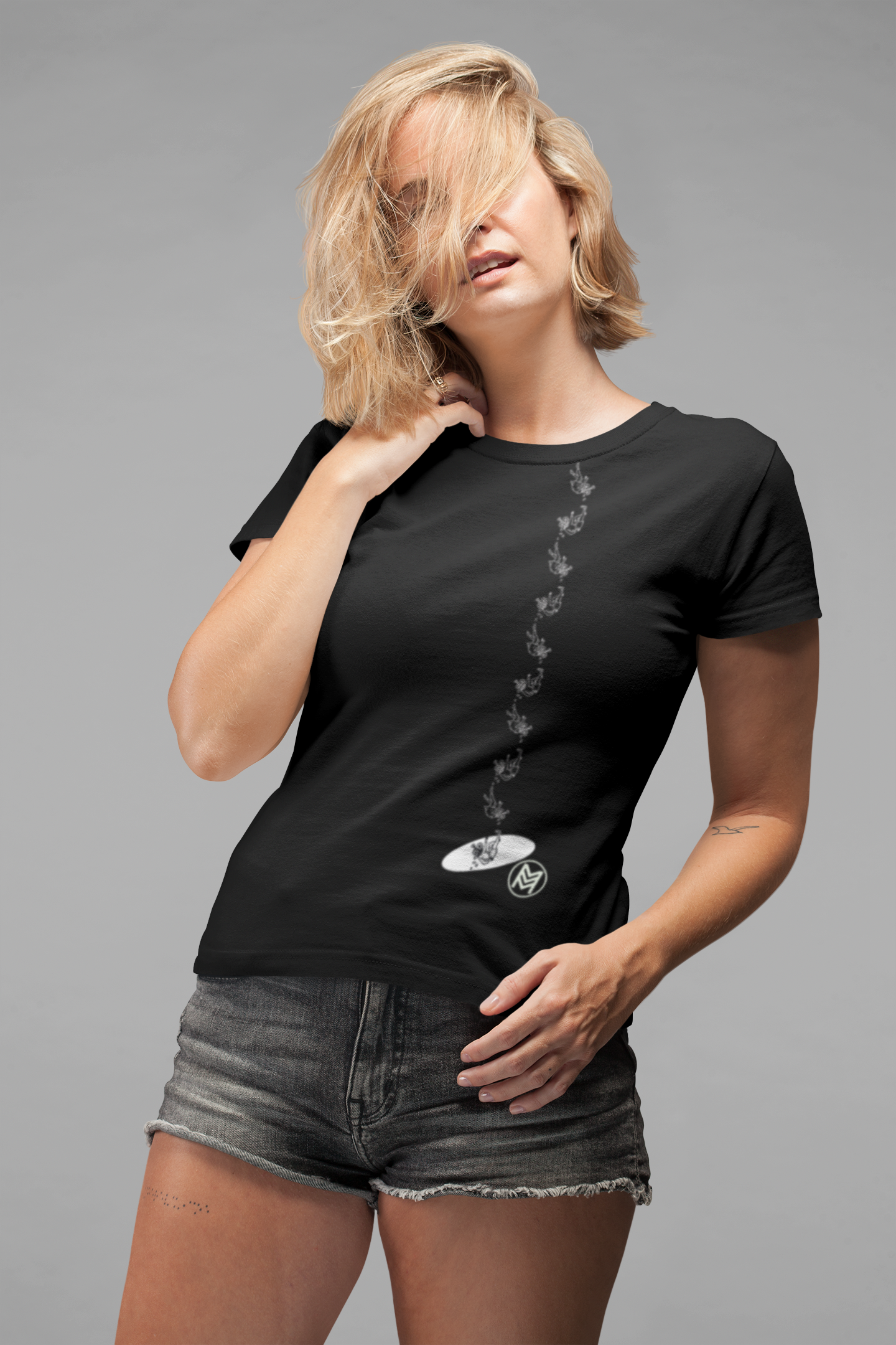 Elevate Style with Our Minimalist Aesthetic Tee – Falling Figure Design