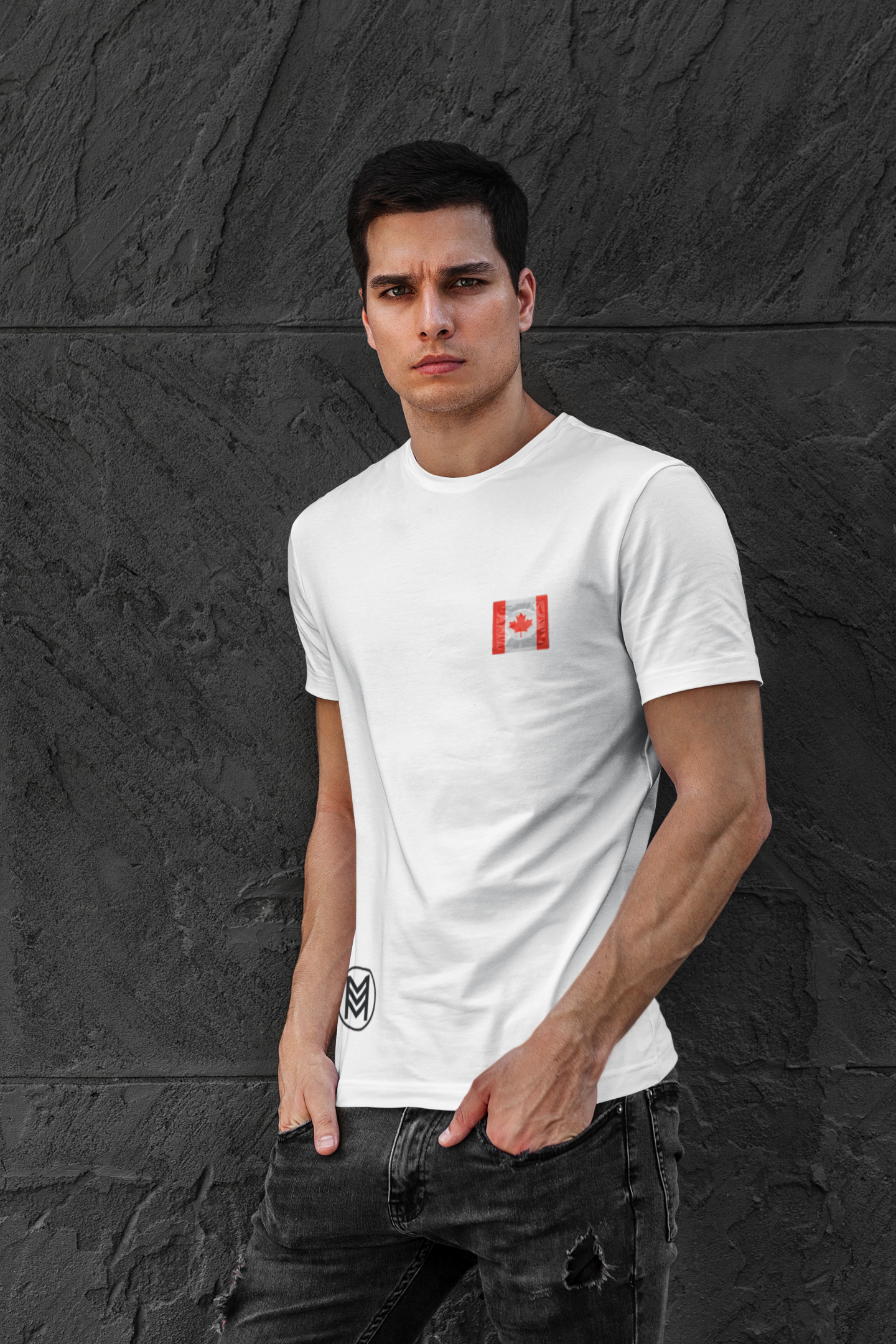 Canadian Chic: Liberation Tee - Express Boldly with Canadian Flag Elegance