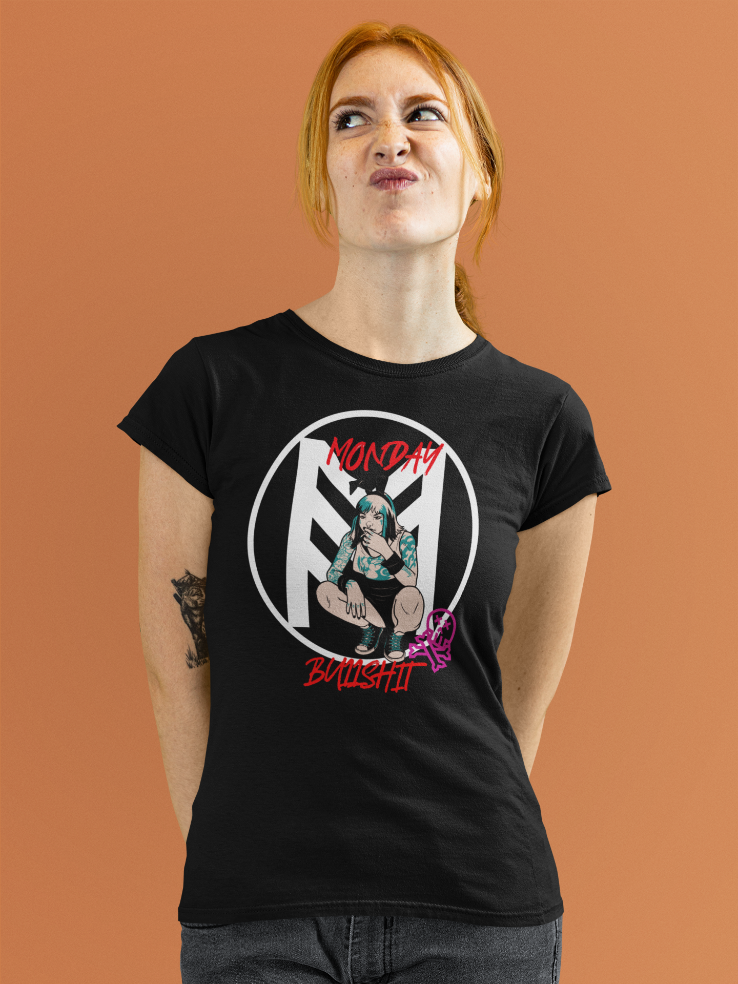 Monday Bullshit Femme Fatale Tee Women's Fully Print T-Shirt