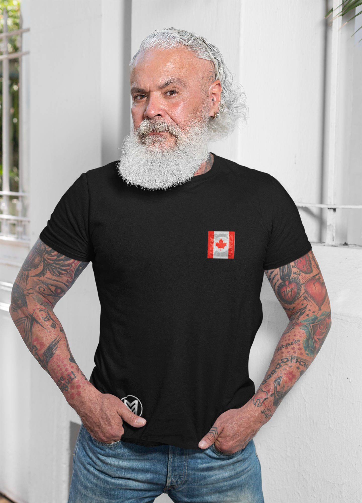 Canadian Chic: Liberation Tee - Express Boldly with Canadian Flag Elegance