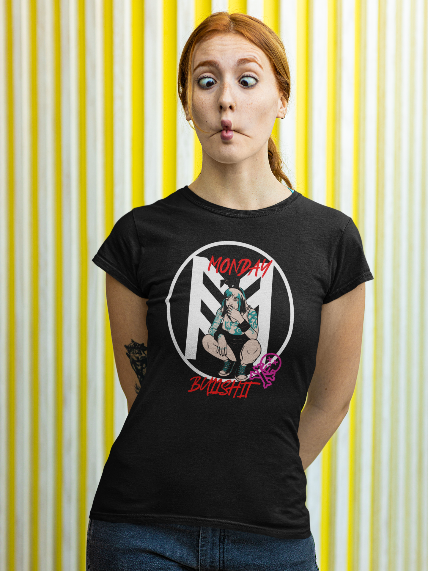 Monday Bullshit Femme Fatale Tee Women's Fully Print T-Shirt