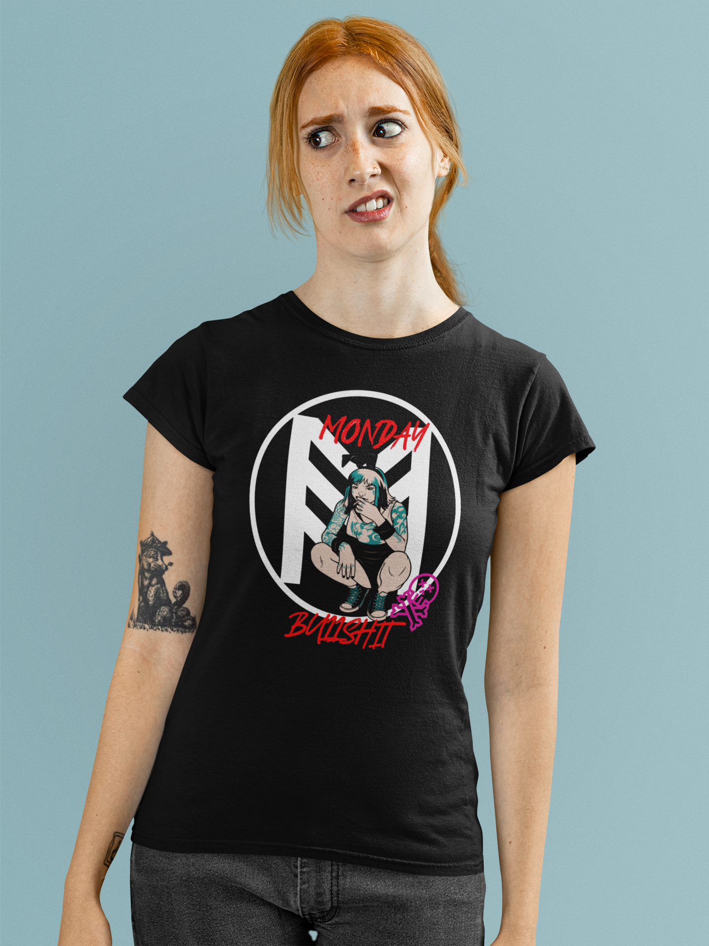 Monday Bullshit Femme Fatale Tee Women's Fully Print T-Shirt